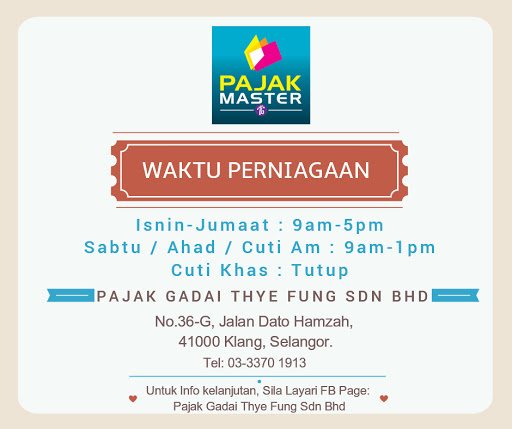 Pajak Master Thye Fung Sdn Bhd Pajak Master Thye Fung Sdn Bhd