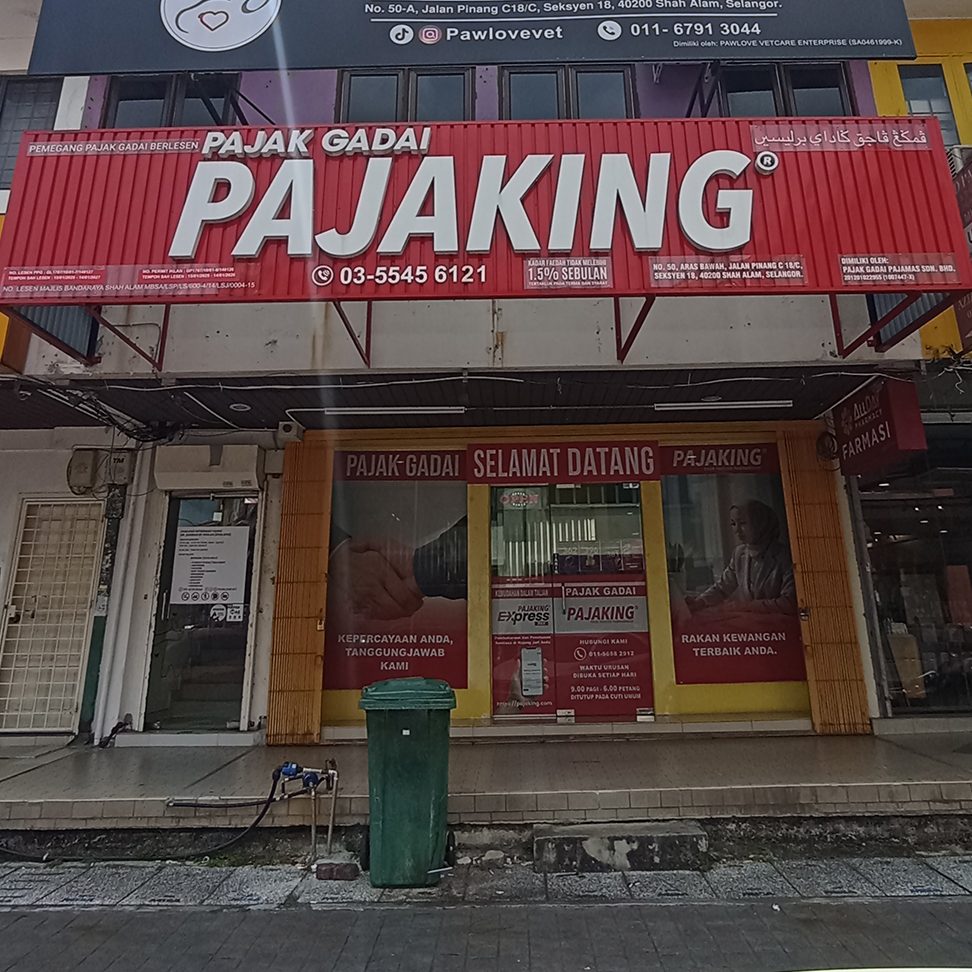 pajak gadai pajaking shah alam ss18